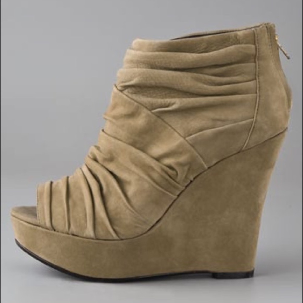 ISO Elizabeth & James Honey Suede Booties
